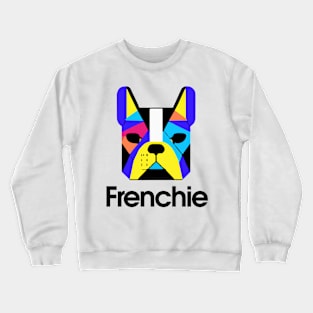 Frenchie Pop Art Dog Owner Vintage Funny French Bulldog Crewneck Sweatshirt